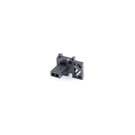 Molex Pin & Sleeve Plug, 2 Pole, Black, Spring Clamp Terminals Wire Connection Type 46625-0200
